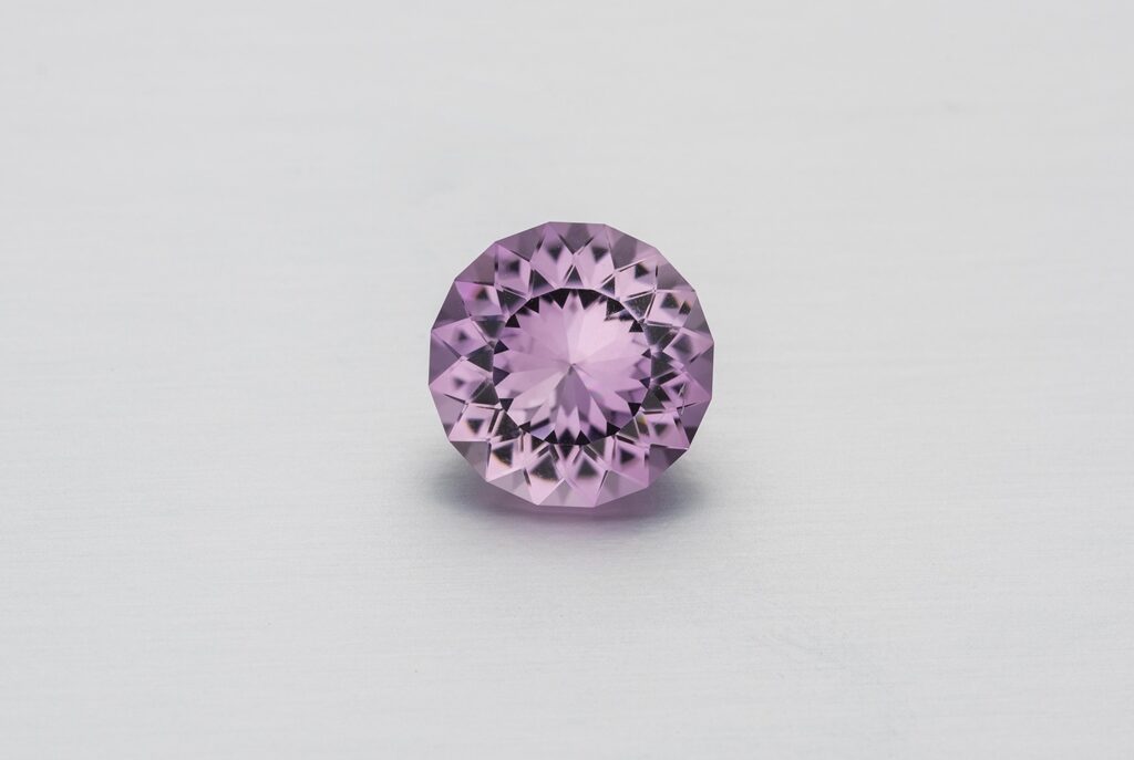 Purple Tourmaline Cut in Mini-Portuguese Round Brilliant